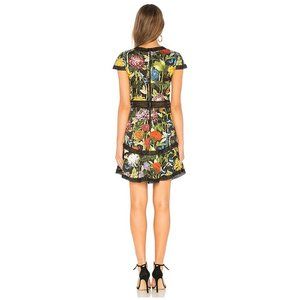 ALICE + OLIVIA Floral Print Mini Dress